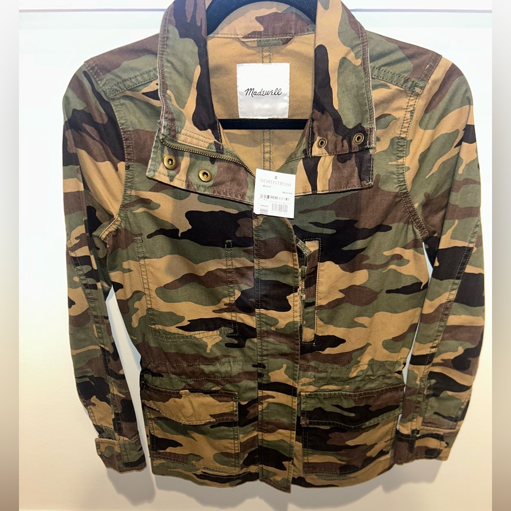 Madewell Camo Utility Jacket NWT Size XXS